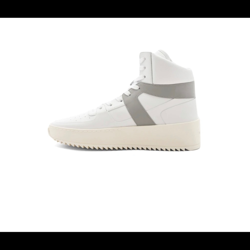 White Fear of Girl basketball sneaker size 10M